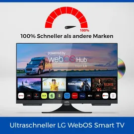 Cello 22" Full HD LED Camping Smart TV LED TV mit Triple Tuner