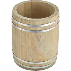 Mini Holzfass hoch - 11,5x13,8cm