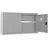 Proregal Werkzeugschrank Metall 90x55x27,5 cm grau abschließbar