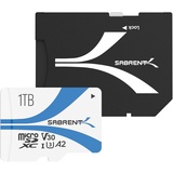 SABRENT Micro SD Karte 1TB V30, SD Karte UHS-I A2, speicherkarte MicroSDXC, Class 10, U3, Full HD & 8K UHD Karte, Biz zu 100MB/s (SD-MQ30-1TB)