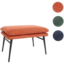 Mendler Hocker HWC-L62 Stoff 38 x 56 x 40 cm Terracotta-braun