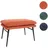 Mendler Hocker HWC-L62 Stoff 38 x 56 x 40 cm Terracotta-braun