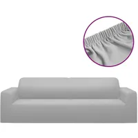 vidaXL Sofahusse 3-Sitzer Grau 220 x 50 cm