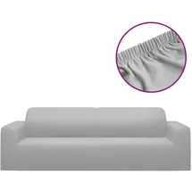 vidaXL Sofahusse 3-Sitzer Grau 220 x 50 cm
