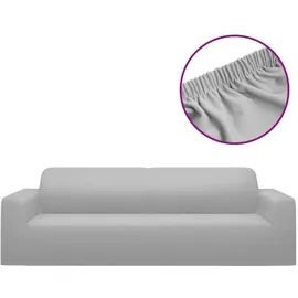 vidaXL Sofahusse 3-Sitzer Grau 220 x 50 cm