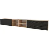 altdecor Zeno Lowboard 300 cm Schwarz Holz