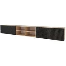 altdecor Zeno Lowboard 300 cm Schwarz Holz