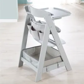 roba Organiserset für Hochstühle mit Stern Motiv - Box & Tasche zum Einhängen - Grau & Gr.: onesize