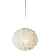 QAZQA Japandi 1-flg. 30 cm rund/weiß