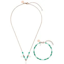 Purelei Set Mahina Club Beach Breeze mit Glasperlen in Türkistönen Schmuck-Set   