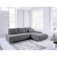Fun Möbel Ecksofa Sofa mit Schlaffunktion VOGAR Stoff Poso