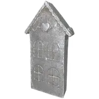 ZGM Betonfigur Miniaturhaus - handgefertigte Dekoration für Garten und
