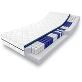 7 Zonen Taschenfederkernmatratze Sleezzz Superior 100 x 200 cm, Höhe 18 cm, Härtegrad H3