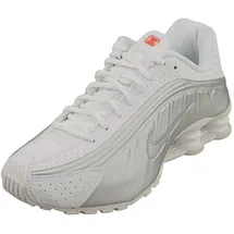 Nike Shox R4 Damen White/Metallic Silver/Max Orange/White 38