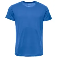 Kaipara - Merino Sportswear Rundhalsshirt Merino Shirt Herren Kurzarm Regularfit 150 (1-tlg) aus reiner Merinowolle Made in Germany blau S