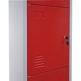 Mendler Schließfach Boston T163 180 x 38 x 45 cm rot
