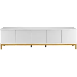 OTTO home Maryd Lowboard 200 cm Weiß Holzwerkstoff