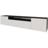 altdecor Lowboard, Schwarz, Rechteckig, 200x40x41 cm, Wohnzimmer, Wohnwände, Lowboards, Lowboards hängend