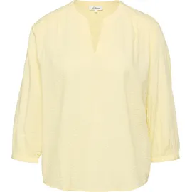 s.Oliver Bluse aus Seersucker mit Raffungen - 40