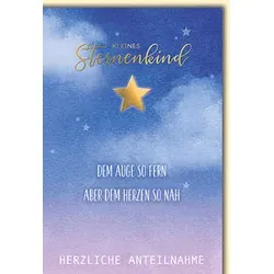 Trauerkarte Sternenkind BRAUN + COMPANY 5100-24174 Bild