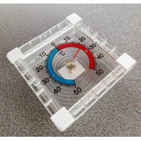 2x Fensterthermometer Thermometer selbstkleb. Außenthermometer Zimmerthermometer