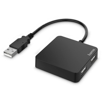 Hama USB-Hub 4-fach Schwarz