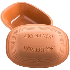 RÖMERTOPF Bräter Modern Look Keramik Dampfgarer 4 Liter, Braun