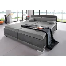 MAINTAL Polsterbett MAINTAL "wahlweise mit Matratze und praktischen Bettkasten", grau (steinfarben, dunkelgrau), B:187cm H:91cm L:211cm, Bezug Bett: 100% Polyester;Bezug Matratze: 100% Polyester, Betten, Bett Polsterbett, in verschiedenen Größen und Farben