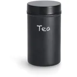Zeller Vorratsglas schwarz, 900 ml mit Metalldeckel,