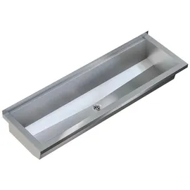 KWC Waschrinne, PLANOX, Edelstahl, W.-Mont., 1200x210x382 mm, o. Arm-bank,
