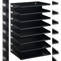 Durable Sortierstation schwarz mit 8 Fächern