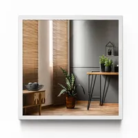Tulup Spiegel, Weiß, Glas, 50x50x1 cm, Spiegel, Wandspiegel
