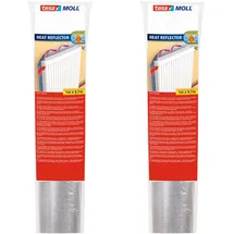 Tesa tesa, Klebeband, 2x tesamoll Heizkörper Reflektorfolie, Isolierfolie zum Energiesparen, Zweierpack (700 mm, 1 m, 1 Stück)