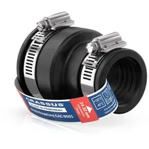 Crassus Cr Adapterkupplung CAC 0501, bis 0,6 bar (40-50mm auf 24-32mm), TPE / V2A