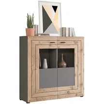 xonox.home Highboard Freno 120 x 117 x 37 cm Grau