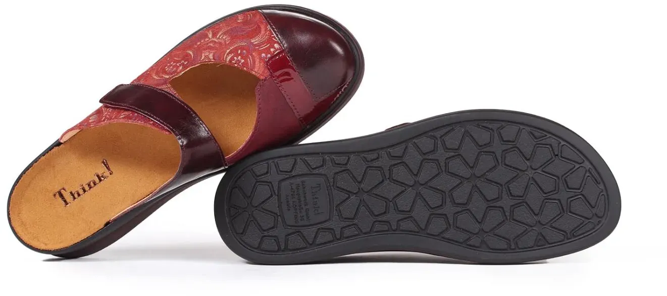 Think Clogs rot Meggie mattone/kombi 1242-9010 - MEG 99 Gr.39