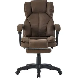 Trisens Bürostuhl mit gepolsterten 3-Punkt-Armlehnen Schreibtischstuhl mit Kopf- und Fußstütze ergonomischer mit einer verstellbaren Rückenlehne für gesündere Sitzpositionen