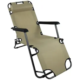 VCM Maltosa Sonnenliege 200 x 60 x 30 cm Weiß