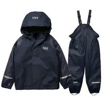 HELLY HANSEN Kinder Unisex K Bergen Fleece Pu Rainset 2.0, Marineblau, 3