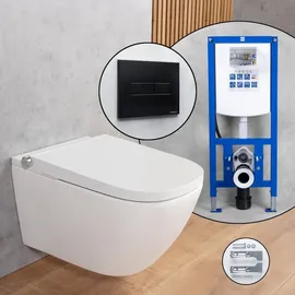 Evineo ineo3 softcube Komplett-SET Dusch-WC mit WC-Sitz Weiß