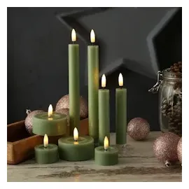 441 LED Teelichter Lina 4,5 cm grün 2 St.