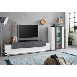 Home Affaire Vitrine Coro 80 x 38 x 120,5 cm Schwarz/Weiß