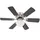 vidaXL 82 cm dekorativer Deckenventilator mit Leuchtmittel dunkelbraun