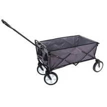 Mendler Bollerwagen HWC-E38 grau Hecktasche grau