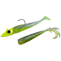 Eisele Sea-Fishing FLEXXXI MINI mit Twitcher-Kopf 30g und 40g Gummifisch für Norwegen Salzwasserköder (Lemon, 30g)