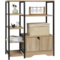 Woltu Bücherregal 80 x 97 x 35 cm Beige