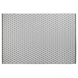 Oviala Business Outdoor-Teppich Polypropylen grau 180 x 120 cm