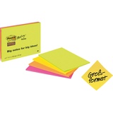 Post-it Super Sticky Meeting Notes Haftnotizen extrastark farbsortiert 4 Blöcke