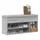 vidaXL Schuhbank 102 x 30,5 x 45 cm grau / grau