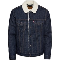 Levi's Jeansjacke in Indigoblau und Sherpa Futter-XXL